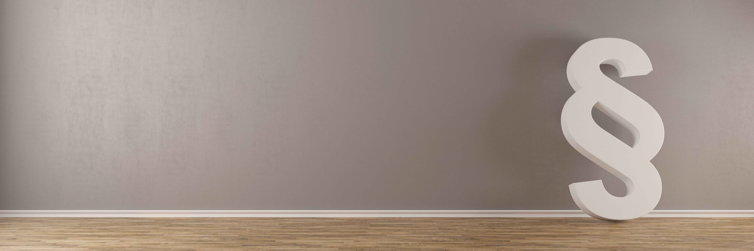 Paragraphzeichen vor grauem Hintergrund